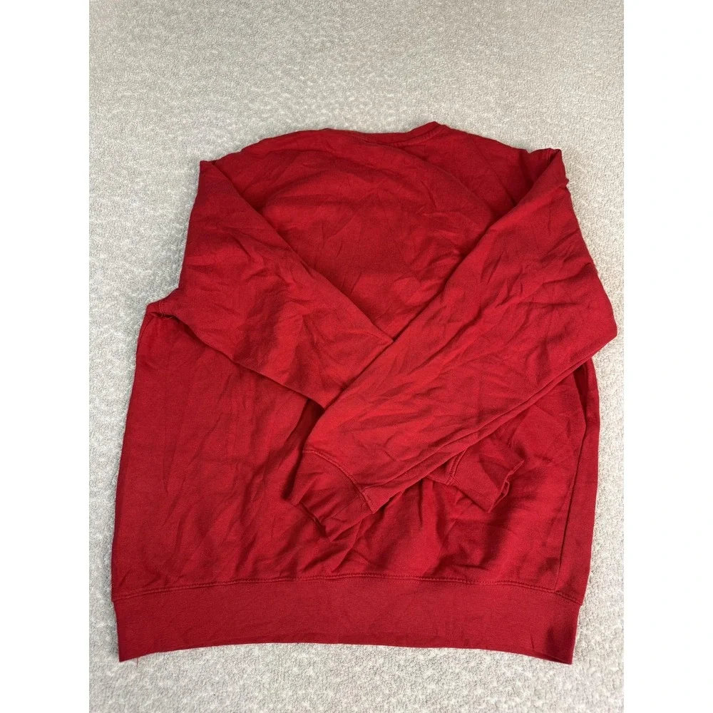 Wisconsin Badgers Sweatshirt Mens Large Red NCAA Colosseum Crewneck Fleece
